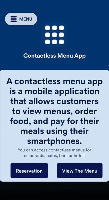 jotform contactless menu